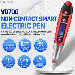 Current Metres Non-contact Digital Test Pencil AC DC 12-250V Tester Electrical Screwdriver LCD Display Voltage Detector Test Pen Electric Tools 240320