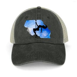 Ball Caps In Blue Splash - Poledance Art Cowboy Hat Thermal Visor Funny Woman Men's
