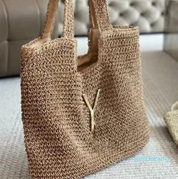 Shoulder Beach Bag Straw Casual Tote Fashion Woven Summer Shopping Bags Handbags