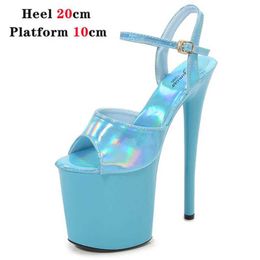 Dress Shoes Heel Pole Dance Stripper High Heels Women Sexy Show Sandals Party Club 13 15 17 CM Platform High-heeled H240321TCEBG6WR