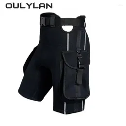 Women's Swimwear Oulylan Men Submersible Pocket Pants Leg Bag Bags Bandage Thickening Diving Equipment Shorts