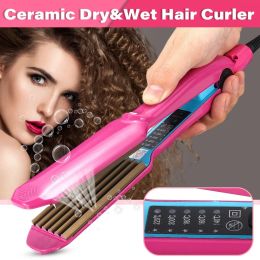 Irons Professional Corrugated Crimping Iron Hair Straightener Iron Hair Crimper Fluffy Wave Iron Women Curly Hair Styling Tools