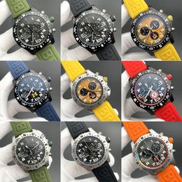 Luxury Mens Watches Japan Vk Quartz Movement Professional All Dial Work Chronograph Stopwatch 46mm Case Rubber Strap Deigner Watch Waterproof Montre De Luxe