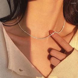Chains Fashion Kpop Pearl Choker Necklace For Women Double Layer Chain Pendant Neck Girl Gift Accessories Jewelry 2024