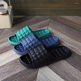 Slippers Men's Summer Household Simple Japanese Home Couple Non-slip Soft-soled Thick-soled Cool Women's Shoes