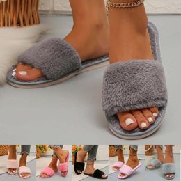 Slippers Women's Casual H Flat Bottom Home Fashion Womens Fuzzy Robe And For Women Size 11