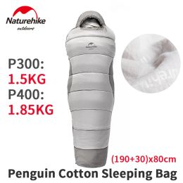 Gear Naturehike Outdoor Portable Penguin Cotton Camping Sleeping Bag Winters Thickening Keep Warm Travel Hiking Waterproof P300/p400
