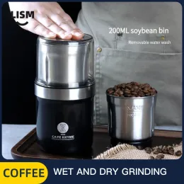 Grinders Electric coffee grinder portable rechargeable stainless steel coffee bean grinder grinder home