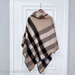 Gingham Mens Fringe Wool Scarf Brand B Rectangle Shawl for Women Designer Canine Button Cashmere Poncho Red Shoulder Stripes utton