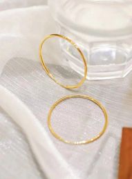 Hoop Earrings Woman Fashion Jewellery Natural AU750 18K Gold Earring Ear Ring