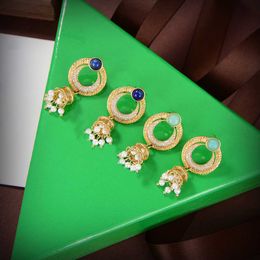 18K Gold Plated Earings Luxury Designer Earings women heart-shaped Stud Pearl Stud Earrings brand jewelry Wedding Party Gifts