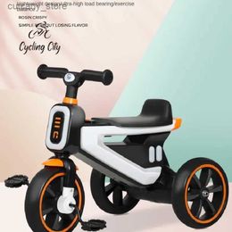 Bikes Ride-Ons Childrens Tricycs 2-5 Year Old Baby Strolrs With Music And Lighting Tricycs Childrens Bicycs Push Rods Drop Shipping L240319