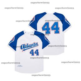 BG baseball Jersey ATLANTA BLACK CRACKERS PULLOVER 44 jerseys Sewing Embroidery High Quality Sports Outdoor White 2023 New