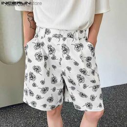 Men's Shorts 2024 Korean Style New Mens Shorts Floral Printed Loose Shorts Casual Streetwear Male Comfortable All-match Shorts S-5XL L240320