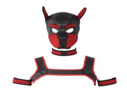 Puppy Play Dog Hood Mask Bdsm Bondage Restraint Chest Harness Strap Adult Games Slave Pup Role Sex Toys For Couple8339777