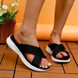 Slippers Women's Fashion Trend Non-slip Wear Comfortable Soft Soled Flat Sandals Flip-flops Shoes For Women Slides Womens