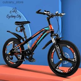 Bikes Ride-Ons Mountain Bikes with Disc Brakes for Boys and Girls Variab Speed Bicycs Magnesium Alloy Students 6-18 Aged 2023 DropShipping L240319