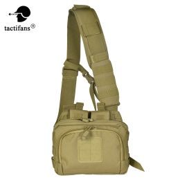 Bags Tactical 2 Banger Messenger Bag 5.56 M4 Magazine Carrier Conceal Pistol 3Point Crossbody Unisex Hunting Outdoor Mountaineering