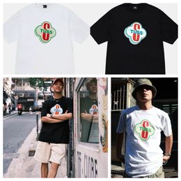 Men's T-shirt, hip-hop style shirt, American trendy brand, couple matching street fashion tshirt