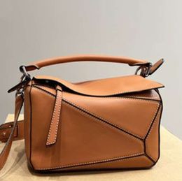 Designer Bag Genuine Leather Handbag Shoulder Bucket luxury Woman Bags Puzzle Clutch Totes CrossBody Geometry Square Contrast Colour Patchwork Purses Letters 66