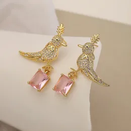 Stud Earrings Mafisar Fashion Luxury Gold Colour Zircon Cute Bird Geometric For Women Delicate Daily Party Wholesale