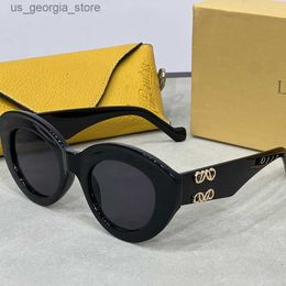 Sunglasses Luxury Designer Sunglasses for women cat eye Glasses With Case Irregular Frame Design Sunglasses Driving Travel Shopping Beach Wear Sunglasses Y240320