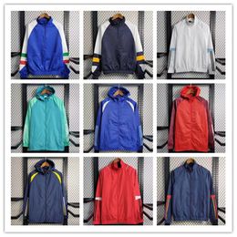 Mens 2023 2024 Football jackets Tracksuits national team hoodie sport windbreaker running fashion multiple colour outerwear coats soccer jersey thin jacket