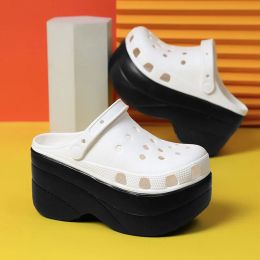 Sandals Large Size Women's Sandals Lightweight EVA Non Slip Casual Single Shoes Flatform Clogs Design Ultra High Heels Platform Sandals