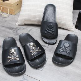 Boots Summer Unisex Skull Tide Slippers Women/Men Indoor Home Soft Slides Outdoor Beach Shoes Couple NonSlip Casual Flat Sandals Hot