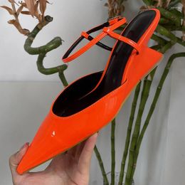 Dress Shoes 2024 Luxury Female Ankle Buckle Footwear Women Wedges Fashion Pointed Toe Party Ladies Heeled Pumps