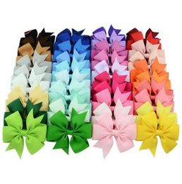 40 Colors Hair Bows Hair Pin for Kids Girls Children Hair Accessories Baby Hairbows Girl Barrettes with Clips Flower Hairs Clip8732718