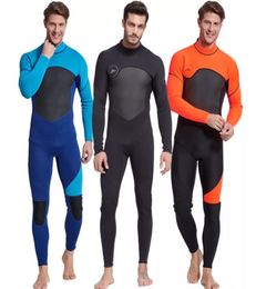 Men039s Full Body Wetsuit 3mm Men Neoprene Long Sleeves Dive Suit Perfect for SwimmingScuba DivingSnorkelingSurfing Orange6329587