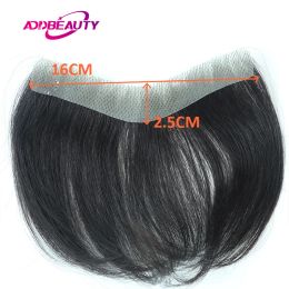 Toupees Toupees Vstyle Front Human Hair for Men Straight Indian Remy Hair Replacement Units Thin Skin Men Toupee Full PU 0.12cm Hairpiece
