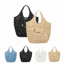 designer travel mens Hollow out Straw weave Beach bag Luxury Raffias Cross Body Womens handbag Totes Shoulder shopper Clutch Bags C3OK#