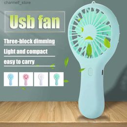 Electric Fans Portable air conditioner handheld USB mini fan ultra quiet convenient ventilationY240320