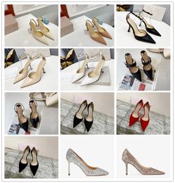 Women luxury designer heels designer shoes sneakers high heels patent leather Gold Tone triple black nuede white heels lady sandals party office shoe wedding shoes