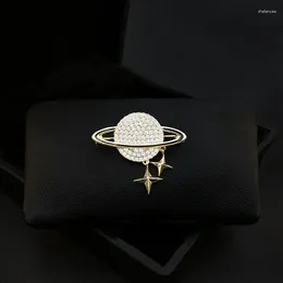 Brooches Universe Series Luxury Planet Brooch Women Men Suit Accessories Cute Neckline Pin Fixed Clothes Decorative Corsage Jewellery 3630