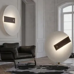 Wall Lamp Simple Creative Designer White Round LED Sconce Indoor Living Room Dining Decoration Fixture