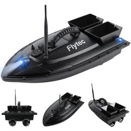 Finder Flytec Fishing Bait Boat 500m Remote Control Bait Boat Dual Motor Fish Finder 1.5KG Loading with LED Light for Fishing