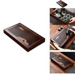 Tea Trays Solid Wood Tray Water Storage Kungfu Set Drawer Board Dining Table Chinese Ceremony Tools