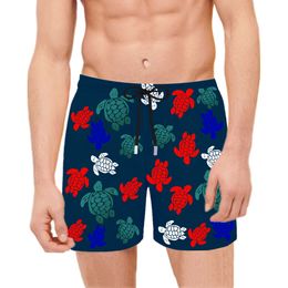 Vilebre Pantaloncini da uomo Bermuda Pantaloncini Boardshorts UOMO SWIM SHORTS TORTUES MULTICOLORES Trunks Uomo Surfwear Bermuda Beach Short Turtles Estate 89698