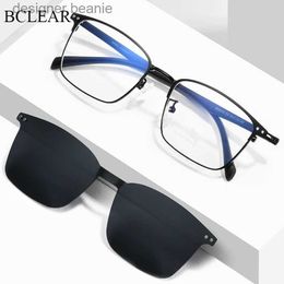 Sunglasses Fashionable Polarised sunglasses for men and women magnetic clip glasses alloy optical prescription glasses frame magnetic clip retroC24320