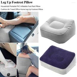 Pillow PVC Home Office Foot Relax Inflatable Leg Up Stool Footrest Pad
