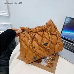 Wholesale Retail Brand Fashion Handbags Large Capacity Tote Bag New Lingge Chain Small Fragrant Pleated Drawstring Single Shoulder Crossbody for Women