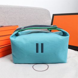 High quality Tote CrossBody designer makeup bag for Women mens Small square Clutch cosmetic Bag top handle luxurys nylon canvas pochette toiletry wash Shoulder Bags