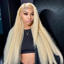 180density Brazilian Blonde Lace Front Wig Simulation Human Hair Blonde 613 Lace Front Wigs 360 Hd Lace Wig Curly Wigs 13X4 Deep Wave Frontal Wigs