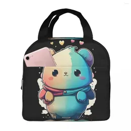 Ball Caps Cool Lunch Bag Box Milk And Mocha Bubu Dudu Children Aluminium Foil Portable Lunchbox