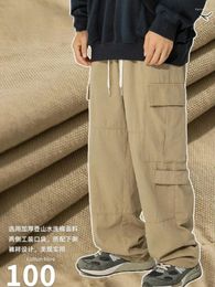 Men's Pants Japanese Style Retro High Street Casual Spring And Fall Loose Versatile Cotton Design Sense Overalls Trend