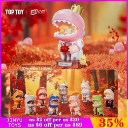 Action Toy Figures Original Dinosaur Girl Forest Fairy Series Blind Box Cute Action Figures Tide Play Toy Model Desktop Ornament Kid Birthday Gift L240320