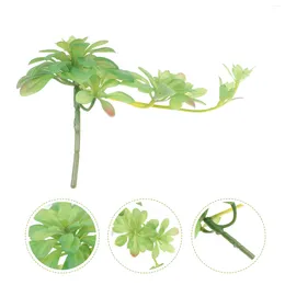 Decorative Flowers Fake Succulents Outdoor Simulation Plant Artificial Plants Indoor Emulation Rattan Adorn